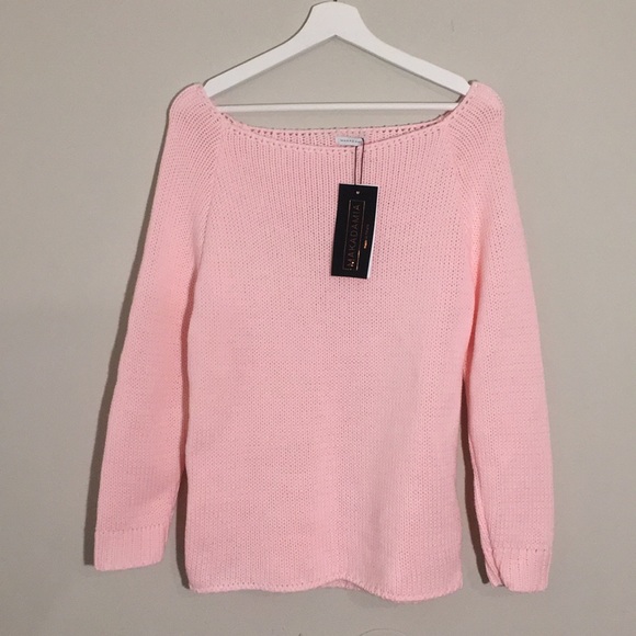 NWT Makadamia Pink Knit Sweater - Picture 1 of 4